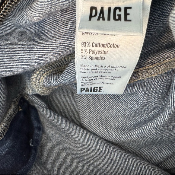 PAIGE Cindy Maternity Straight Leg Jeans In Suncrest Size 26 - Picture 10 of 16